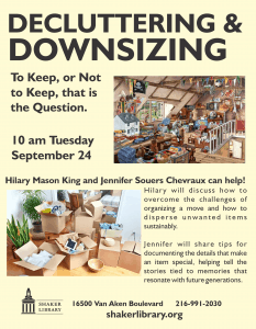 Read more about the article Decluttering & Downsizing Program